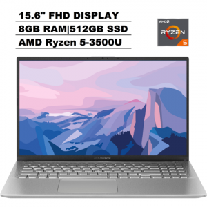 2020 Newest ASUS VivoBook 15.6" FHD (1920 x 1080) Premium Laptop (AMD Quad-Core Ryzen 5-3500U(Beat i7-7500U), 8GB RAM, 512GB SSD) AMD Radeon Vega 8, HDMI, Type-C, Windows 10 ASUS