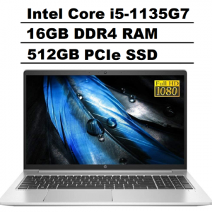 2021 HP ProBook 450 G8 15.6" IPS FHD 1080p Business Laptop (Intel Quad-Core i5-1135G7 (Beats i7-8565U), 16GB RAM, 512GB PCIe SSD) Backlit, Type-C, RJ-45, Webcam, Windows 10 Pro HP