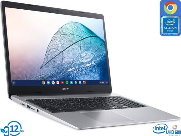 Acer 315 Chromebook, 15.6" HD Display, Intel Celeron N4000 Upto 2.6GHz, 4GB RAM, 32GB eMMC, DisplayPort via USB-C, Card Reader, Wi-Fi, Bluetooth, Chrome OS (NX.HKBAA.002) Acer America