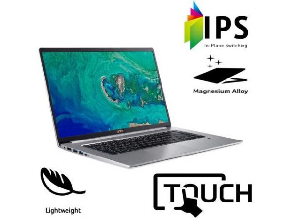 Acer Swift 5 Ultra-Thin & Lightweight Customized Laptop | Intel Quad Core i7-8565U | 16GB RAM 512GB SSD | Full HD Touch | Backlit Keyboard | Only 2.2 lb | Windows 10 Silver Acer America