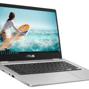 ASUS C423NA Chromebook, 14" HD Display, Intel Celeron N3350 Upto 2.4GHz, 4GB RAM, 32GB eMMC, DIsplayPort via USB-C, Card Reader, Wi-Fi, Bluetooth, Chrome OS (C423NA-BCLN5) ASUS