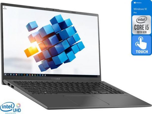 ASUS VivoBook Notebook, 15.6" FHD Touch Display, Intel Core i5-1035G1 Upto 3.6GHz, 12GB RAM, 128GB NVMe SSD, HDMI, Wi-Fi, Bluetooth, Windows 10 Pro ASUS