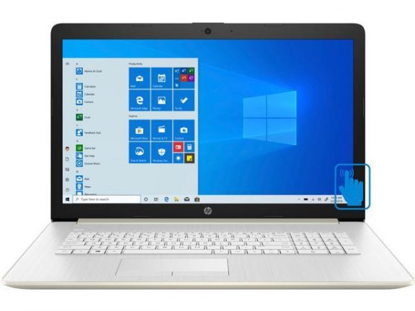 HP 17-by3056cl Home and Business Laptop (Intel i5-1035G1 4-Core, 8GB RAM, 256GB SSD, 17.3" Touch HD+ (1600x900), Intel UHD, Wifi, Bluetooth, Webcam, 2xUSB 3.1, 1xHDMI, SD Card, Win 10 Home) HP