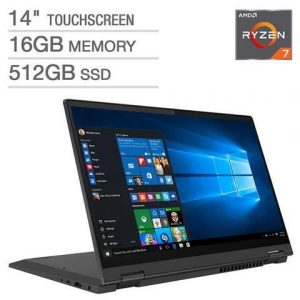 Lenovo Flex 5 14" 2-in-1 Touchscreen Laptop - AMD Ryzen 7 4700U - 1080p 81X20001US Notebook 16GB RAM 512GB SSD Tablet Lenovo