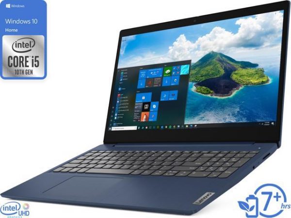 Lenovo IdeaPad 3 Notebook, 15.6" FHD Display, Intel Core i5-1035G1 Upto 3.6GHz, 12GB RAM, 512GB NVMe SSD, HDMI, Card Reader, Wi-Fi, Bluetooth, Windows 10 Home Lenovo
