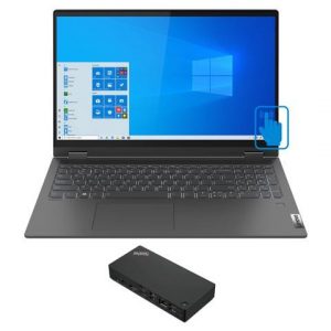 Lenovo IdeaPad Flex 5 15IIL05 Home and Business Laptop-2-in-1 (Intel i7-1065G7 4-Core, 16GB RAM, 1TB SSD, 15.6" 4K UHD (3840x2160), Win 10 Pro) with Lenovo ThinkPad USB-C Dock Gen 2 (40AS0090US) Lenovo