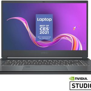MSI Laptop Creator 15 A10SD-015 Intel Core i7 10th Gen 10750H (2.60 GHz) 16 GB Memory 512 GB NVMe SSD NVIDIA GeForce GTX 1660 Ti 15.6" Windows 10 Pro 64-bit MSI
