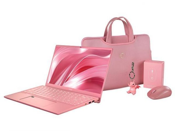 MSI Laptop Prestige 14 A10SC-091 Intel Core i7 10th Gen 10710U (1.10 GHz) 16 GB Memory 512 GB NVMe SSD NVIDIA GeForce GTX 1650 Max-Q 14.0" Windows 10 Pro 64-bit (Limited Edition w/ Pink Carry Bag, Mouse, Rubber Lucky Keychain) MSI