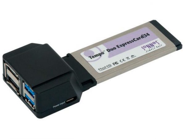 Sonnet Technologies TSATA6USB3 E34 Tempo Duo Express Card (6GB/s eSATA USB 3.0 Sonnet Technologies