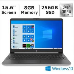2020 HP 15-dy1076nr Laptop, 10th Generation Intel Core i5-1035G1 Processor, 8GB Memory, 256GB SSD, Intel UHD Graphics HP