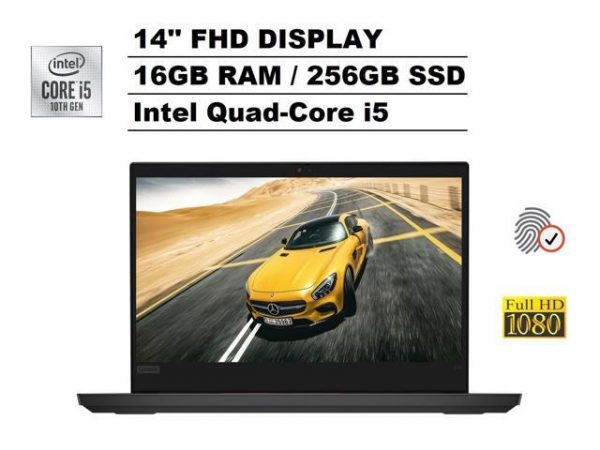 2020 Lenovo ThinkPad E14 14" FHD Full HD 1080p IPS Business Laptop (Intel Quad-Core i5-10210U, 16GB DDR4 RAM, 256GB PCIe M.2 SSD) Type-C, 720p Webcam, Fingerprint, HDMI, RJ-45, Windows 10 Pro Lenovo