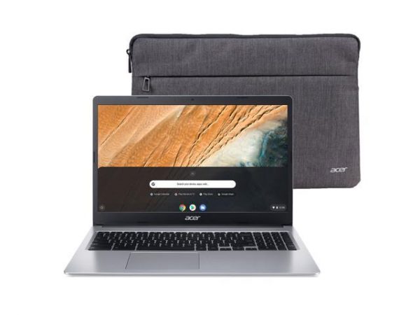 Acer 315 15.6" Celeron 4GB/32GB Chromebook, 15.6" HD Display, Intel Celeron N4000, 4GB LPDDR4, 32GB eMMC, Protective Sleeve, Chrome OS Acer America