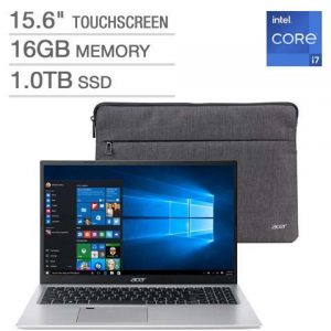 Acer Aspire 5 15.6" Touchscreen Laptop - 11th Gen Intel Core i7-1165G7 - 1080p A515-56T-77PS Notebook 16GB RAM 1TB SSD Acer America