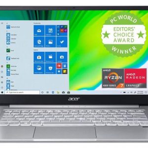 Acer Swift 3 Thin & Light Laptop, 14" Full HD IPS, AMD Ryzen 7 4700U Octa-Core Processor with Radeon Graphics, 8GB LPDDR4, 512GB NVMe SSD, WiFi 6, Backlit Keyboard, Fingerprint Reader, SF314-42-R9YN Acer America