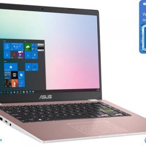 ASUS E Series Notebook, 14" HD Display, Intel Celeron N4020 Upto 2.8GHz, 4GB RAM, 128GB eMMC, HDMI, Card Reader, Wi-Fi, Bluetooth, Windows 10 Home S ASUS