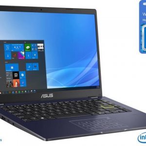 ASUS E Series Notebook, 14" HD Display, Intel Celeron N4020 Upto 2.8GHz, 4GB RAM, 128GB eMMC, HDMI, Card Reader, Wi-Fi, Bluetooth, Windows 10 Home S ASUS