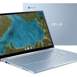 ASUS Flip C433TA Chromebook, 14" FHD Touch Display, Intel Core m3-8100Y Upto 3.4GHz, 4GB RAM, 64GB eMMC, DisplayPort via USB-C, Card Reader, Wi-Fi, Bluetooth, Chrome OS (C433TA-AB31-CA) ASUS