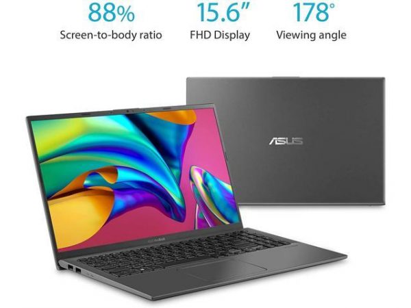 Asus Vivobook 15 Laptop Computer 15.6" FHD Anti-Glare AMD Quad-Core Ryzen 7 3700U 24GB RAM 512GB SSD Backlit KB Fingerprint USB-C Win 10 Pro ASUS