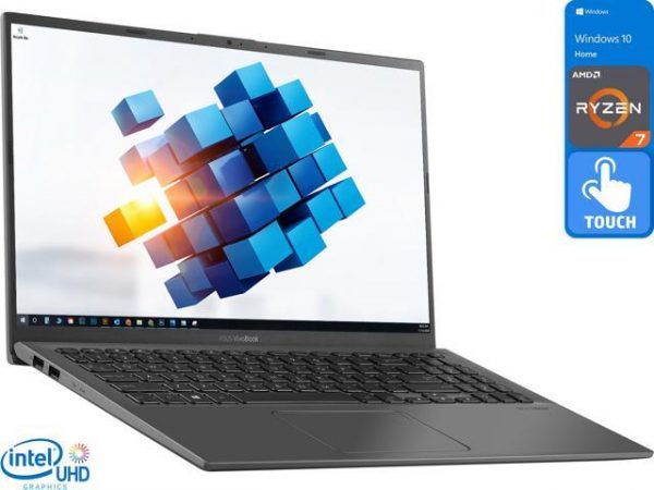 ASUS VivoBook R Notebook, 15.6" FHD Touch Display, AMD Ryzen 7 3700U Upto 4.0GHz, 20GB RAM, 512GB NVMe SSD, Vega 10, HDMI, Card Reader, Wi-Fi, Bluetooth, Windows 10 Home ASUS