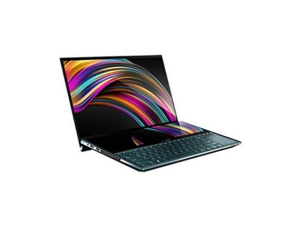 ASUS ZenBook Pro Duo UX581 Laptop, 15.6? 4K UHD NanoEdge Touch Display, Intel Core i7-10750H, 16GB RAM, 1TB PCIe SSD, GeForce RTX 2060, ScreenPad Plus, Windows 10 Pro, Celestial Blue, UX581LV-XS74T ASUS