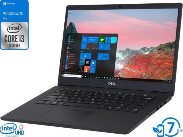 Dell Latitude 3410 Notebook, 14" HD Display, Intel Core i3-10110U Upto 4.1GHz, 8GB RAM, 512GB SSD, HDMI, DisplayPort via USB-C, Card Reader, Wi-Fi, Bluetooth, Windows 10 Pro DELL
