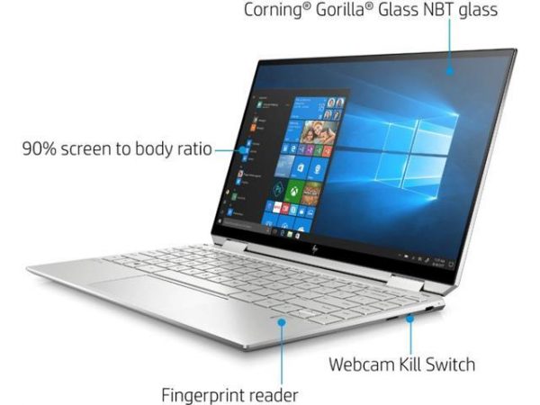 HP 13-AW0003DX Spectre x360 2-in-1 13.3" 4K Ultra HD Touch-Screen Laptop - Intel Core i5 - 8GB Memory - 256GB SSD - Natural Silver Tablet Notebook HP
