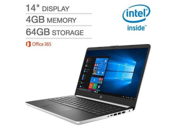 HP 14" Laptop Intel Pentium - Windows 10 in S Mode - 1080p - Microsoft Office 365 Personal (1-Year Subscription) 14-dq0005cl Notebook HP
