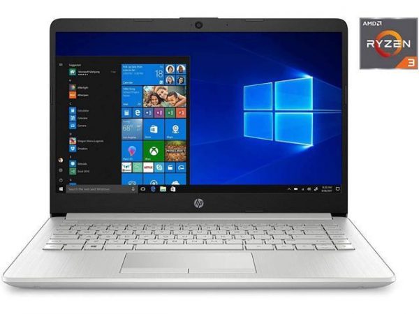 HP 14" Touchscreen Customized Laptop for Business and Student | AMD Ryzen 3 3250U (Beat i5-7200U) | 8GB DDR4 RAM 512GB SSD | HD Nano-Edge Display | WiFi | Bluetooth | Windows 10 | Silver HP