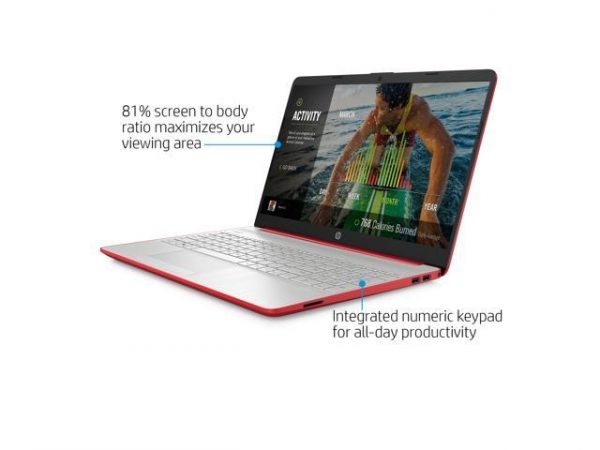 HP 15.6" Pentium 4GB/128GB Laptop-Scarlet Red HP