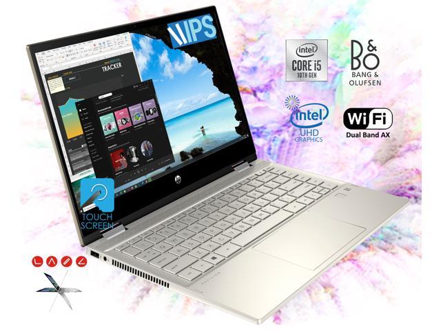 HP Pavilion x360 14" FHD Touchscreen 2-in-1 Convertible Laptop, Intel Core i5-1035G1 upto 3.6GHz, 16GB DDR4, 256GB NVMe M.2 SSD, WiFi AX, Bluetooth, Webcam, HDMI, Fingerprint Reader - Windows 10 Pro HP