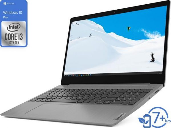Lenovo IdeaPad 3 Notebook, 15.6" FHD Display, Intel Core i3-1005G1 Upto 3.4Ghz, 12GB RAM, 512GB NVMe SSD, HDMI, Card Reader, Wi-Fi, Bluetooth, Windows 10 Pro S Lenovo