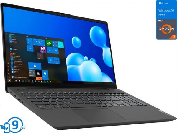 Lenovo IdeaPad 5 Notebook, 15.6" FHD Display, AMD Ryzen 7 4700U Upto 4.1GHz, 16GB RAM, 1TB NVMe SSD, Vega 6, HDMI, DisplayPort via USB-C, Card Reader, Wi-Fi, Bluetooth, Windows 10 Home Lenovo