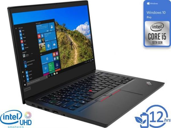 Lenovo ThinkPad E14 Notebook, 14" IPS FHD Display, Intel Core i5-10210U Upto 4.2GHz, 16GB RAM, 512GB NVMe SSD + 500GB HDD, HDMI, DisplayPort via USB-C, Wi-Fi, Bluetooth, Windows 10 Pro Lenovo