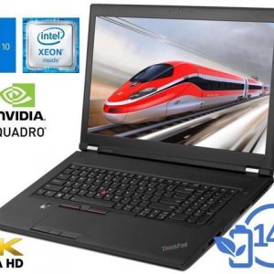 Lenovo ThinkPad P71 Notebook, 17.3" 4K UHD Display, Intel Xeon E3-1535M Upto 4.2GHz, 16GB RAM, 512GB NVMe SSD, NVIDIA Quadro P4000, HDMI, Micro DP, Thunderbolt, Wi-Fi, BT, Windows 10 Pro (20HK003FUS) Lenovo