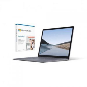 Microsoft Surface Laptop 3 15" AMD Ryzen 5 16GB RAM 256GB SSD Platinum Metal + Microsoft 365 Personal 1 Year Subscription For 1 User Microsoft