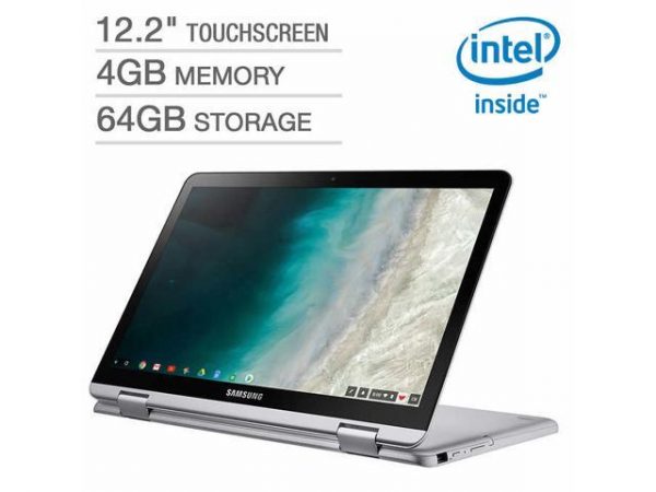 Samsung 12.2" Touchscreen 2-in-1 Chromebook - Intel Celeron - 1920 x 1200p - Digital Pen & Bonus Pouch XE520QAB-K04US Laptop Notebook Tablet 4GB 64GB Storage SAMSUNG
