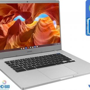 Samsung 4+ Chromebook, 15.6" FHD Display, Intel Celeron N4000 Upto 2.6GHz, 4GB RAM, 128GB eMMC, Card Reader, Wi-Fi, Bluetooth, Chrome OS (XE350XBA-K05US) SAMSUNG