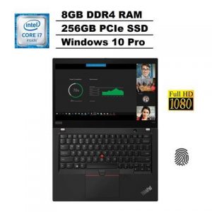 2020 Lenovo Thinkpad X390 13.3" IPS Full HD FHD (1920x1080) Business Laptop (Intel Quad-Core i7-8665U, 8GB RAM, 256GB PCIe SSD) Thunderbolt 3, Fingerprint, Type-C, HDMI, Windows 10 Pro Lenovo