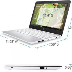2020 Newest HP Stream 11.6 inch HD Laptop, Intel Celeron N4000, 4 GB RAM, 64 GB eMMC, Webcam, HDMI, Windows 10- 11-ak0012dx HP