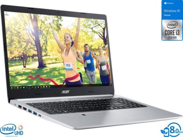 Acer Aspire 5 Notebook, 15.6" IPS FHD Display, Intel Core i3-1005G1 Upto 3.4GHz, 4GB RAM, 256GB NVMe SSD, HDMI, Wi-Fi, Bluetooth, Windows 10 Home S Acer America