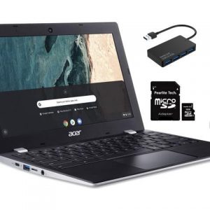 Acer Chromebook 311 11.6" HD Touchscreen Laptop, Intel Celeron N4000, 4 GB RAM 32 GB Flash Memory, Webcam, Chrome OS, Bundle with Pearlite Tech 16GB Micro SD Card & 4 Port USB 3.0 Hub & USB Light Acer America