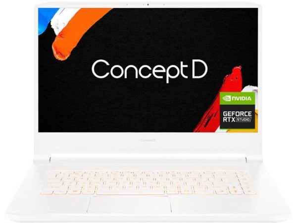 Acer Laptop ConceptD 7 CN715-72G-703T Intel Core i7 10th Gen 10875H (2.30 GHz) 32 GB Memory 2 TB SSD NVIDIA GeForce RTX 2080 SUPER Max-Q 15.6" 4K/UHD Windows 10 Pro 64-bit Acer America