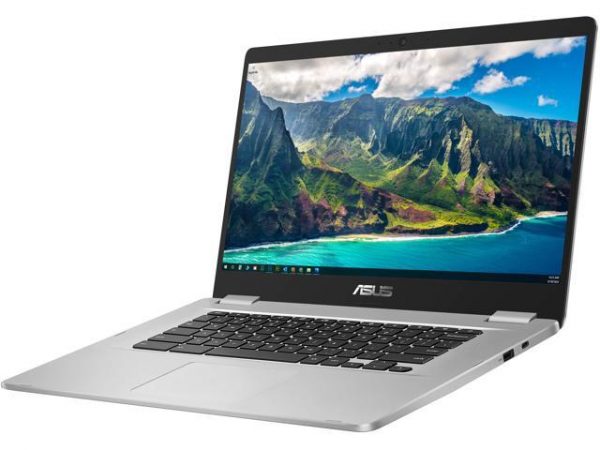 ASUS C523 Chromebook, 15.6" HD Display, Intel Celeron N3350 Upto 2.4GHz, 4GB RAM, 32GB eMMC, DisplayPort via USB-C, Card Reader, Wi-Fi, Bluetooth, Chrome OS (C523NA-DH02) ASUS