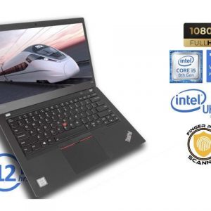 Lenovo ThinkPad T490 Notebook, 14" FHD Display, Intel Core i5-8265U Upto 3.9GHz, 8GB RAM, 256GB NVMe SSD, HDMI, Thunderbolt, Card Reader, Wi-Fi, Bluetooth, Windows 10 Pro (20N20032US) Lenovo