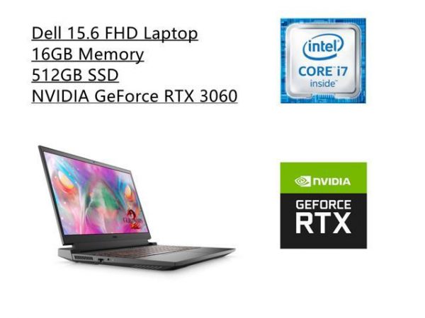New Dell 15.6" FHD Laptop | 10th Generation Intel Core i7-10870H | 16GB RAM | 512GB SSD | Windows 10 Home DELL