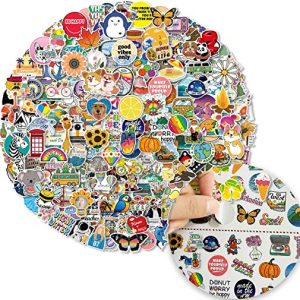 200pcs Mini Stickers, Waterproof Small Stickers Pack for Phone Case, Laptop, Cute Trendy Vinyl Tiny Stickers for Water Bottle, Aesthetic Mini Stickers Graffiti for Kids, Teens, Adults