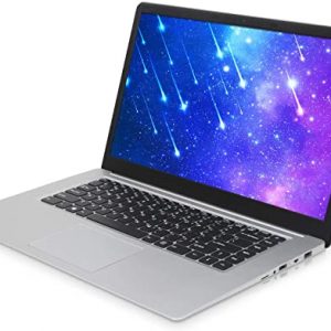 2020 15.6-inch Laptop 6G + 256G, Intel celeron J3455 high-Performance Quad-core CPU, 2PCS 4500mAh can Work continuously for 6-8 Hours, WiFi, HDMI, Bluetooth 4.0, Windows 10 (Silver 6G+256G)