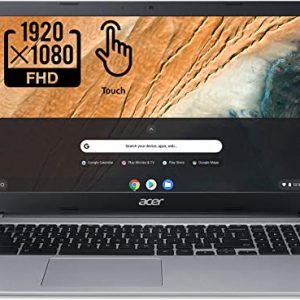 2020 Acer Chromebook 315 15.6" Full HD 1080p IPS Touchscreen Laptop PC, Intel Celeron N4020 Dual-Core Processor, 4GB DDR4 RAM, 64GB eMMC, Webcam, WiFi, 12 Hrs Battery Life, Chrome OS, Platinum Gray