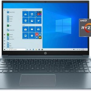 2020 HP Pavilion 15.6" FHD IPS Micro-edge Premium Laptop, AMD Ryzen 5 4500U 6-core Upto 4.0 GHz, 16GB RAM, 256GB PCIe SSD, WIFI 6.0, Card Reader, HDMI, Windows 10 Home, Blue HP