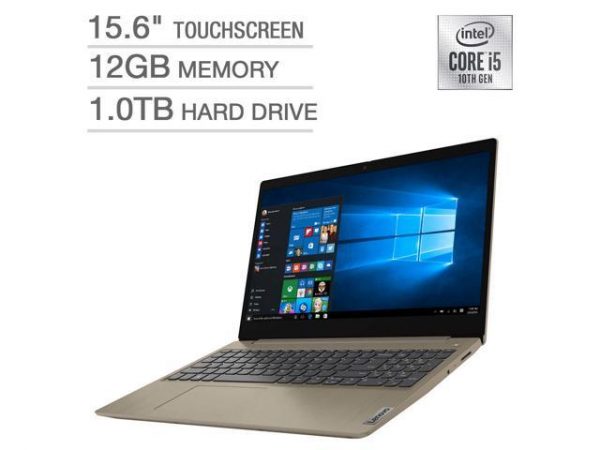 2020 Lenovo IdeaPad 3 15.6 Touchscreen Laptop - 10th Gen Intel Core i5-1035G1, 12GB DDR4 RAM 1TB Hard Drive Windows 10 Home - 81WE0045US Lenovo